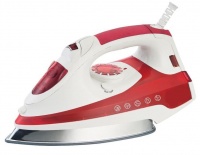 2000W Steam Iron - Vertical Self Cleaning & Teflon Soleplate - Red/White Photo