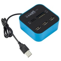 CEll Fixer All-in-one USB 2.0 HUB Card Reader HUB Blue Photo