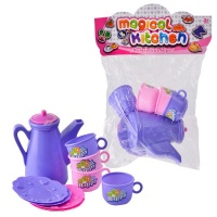 Bulk Pack x 5 Play-Set Tea-Set Plastic 9 Photo