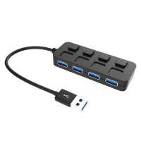 SIXTEEN10 4-Port USB 2.0 Hub with Individual LED Power Switches Photo