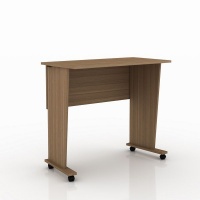 LINX Demountable Office Desk W/ Castors - Almond Photo