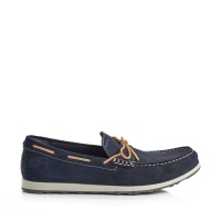 Green Cross Geox Moccasin With Bow Tie 71945 Navy Photo