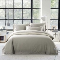 Victory island Hotel Collection Duvet Cover Set 200TC 100% Cotton Percale - Stone Photo