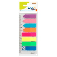 Stick n Stick'n Neon Film Index Tabs/Arrows - 8 Colours 45x12mm Photo