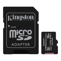 Kingston Technology Company Kingston 16GB microSDHC Canvas Select 100R CL10 UHS-I Card with SD Adapter Photo