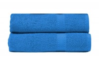 2 Bath Towels.Cobalt Blue Photo