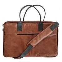 Dumi Jabu Genuine Leather Laptop Bag 15 - 17" Photo