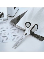 Leitz : Titanium Coated S/Steel Paper/Fabric Scissor - White Soft Grip Photo