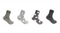 Undeez Cozy Socks Grey 4 Pack Photo