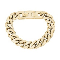 14mm Gold Steel Cuban Link Bracelet Photo