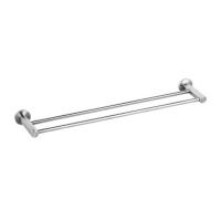 Fortis Stainless Steel Double Towel Rail Satin Photo