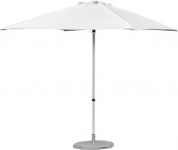 Deluxe Aluminium 2m x 2m Square Parasol with Canopy and Slider Pole Photo