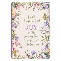 Christian Art Gifts I Will Choose To Find Joy - Quarter-Bound Hardcover Journal Photo