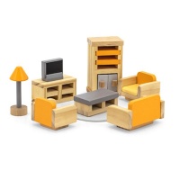 Viga Wooden Dollhouse Furniture Sitting Room Photo