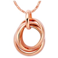 Unexpected Box 3 Rings Rose Gold Necklace Photo