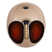 Shiatsu Foot Massager Gold -Heat Deep Kneading Therapy and Air Compression Photo