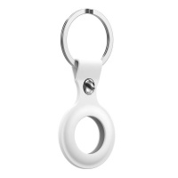 PIXON White Silicone key ring for Apple AirTag Photo