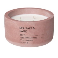 blomus Scented Candle: Sea Salt & Sage in Dark Pink Container Fraga 13cm Photo