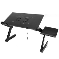 Loop Adjustable Laptop Table Stand With Cooling Fan Multi-Functional Ergonomic Photo