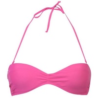 SoulCal Ladies Bandeau Bikini Top - Neon Pink - Parallel Import Photo