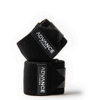 Advance Fitness Weightlifting Wrist Wraps - Black Photo
