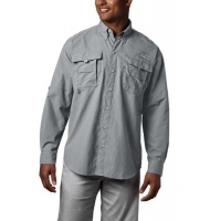 Columbia Men's Bahama Long Sleeve Shirt in Cool Grey Photo