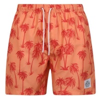Hot Tuna Mens Printed Shorts - Orange Palm Photo