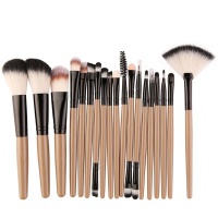 Manana Beauty 18 piecess Makeup Brushes Set - Brown Photo