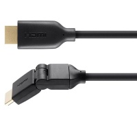 Belkin DUAL-SWIVEL High Speed HDMI Cable With Ethernet - 2M Black Photo