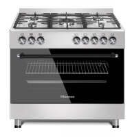 Hisense -900mm 5 Burner Gas/Electric Stove-Stainless Steel Photo