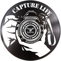 Pappa Joe - Custom Vinyl Wall Clock: Capture Life Photo