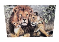 Diamond Dot Art painting - 30x40 - Lion Family Photo