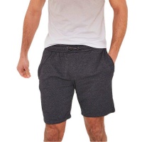 I Saw it First - Mens Charcoal Fleece Sweat Shorts With Back Pocket Detail Photo
