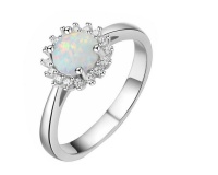 Classic White Opal Ring 3427 Photo