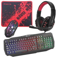 Cell N Tech CNT Gaming Combo Set Xtrike Me 4" 1 Keyboard Mouse Headset and Mouse Pad Photo