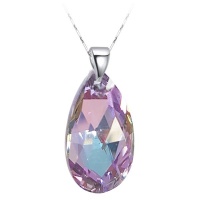 ZETARA JEWELLERY L'amour Czech Crystal "Electra" - Windsor Violet Crystal Necklace Photo