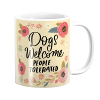 Pappa Joe PepperSt Mug - Dogs Welcome People Tolerated Photo