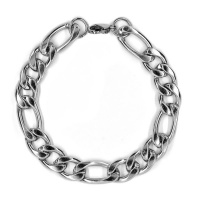 Xcaliburstainless steel figaro bracelet 11mm broad SSYB3075 Photo