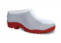 DOT Safety Footwear DOT - Libra Gumboot Clog - White/Red Photo
