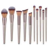 Glamore Cosmetics Lux 10 Piece Silver Brush Set Photo