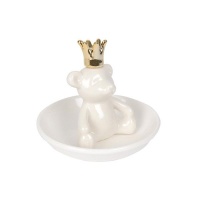 Ring Holder The King White Ceramic Photo
