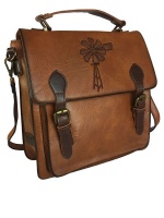 Vivace- Fashion Top Handle Handbag - Brown Photo