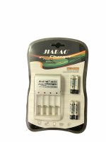 4 x AAA Ni-Mh rechargeable batteries with AA/AAA power charger Photo
