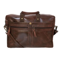 Minx Genuine Buffalo Leather - St Tropez Smooth Laptop Bag Photo