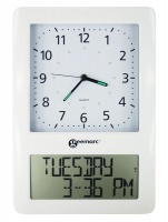 Geemarc Viso 50 Large Wall Clock with Analog and Programmable Digital Display Photo