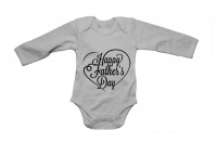 BuyAbility Happy Father's Day - Heart - Long Sleeve - Baby Grow Photo