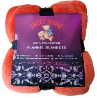 Sweet Home Flannel Blanket Multiple colour Soft Lightweight Fluffy Warm and Cozy . Photo