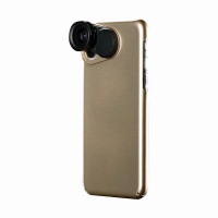 Snapfun Protective Case Plus Wide Angle & Macro Lenses for Iphone X - Gold Photo