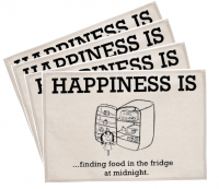 PepperSt Placemat Set - Happiness is... food in the fridge Photo