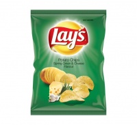 Lays Potato Chips - Spring Onion & Cheese Photo